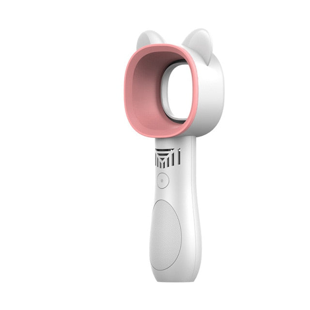 Modern Rechargeable Mini Cat Bladeless Fan - Image 9