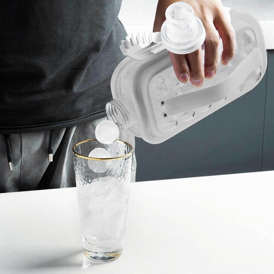 Portable Cooler with Lid and Ice Maker - Image 1
