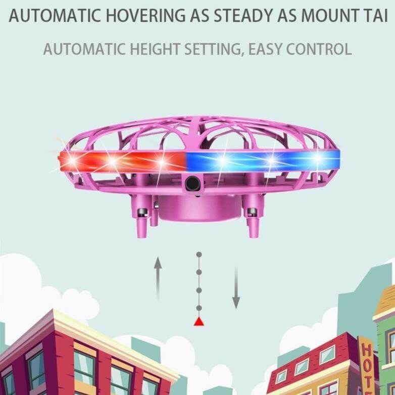 Portable Quadcopter Gesture Sensing Drone with Led Light - Image 4