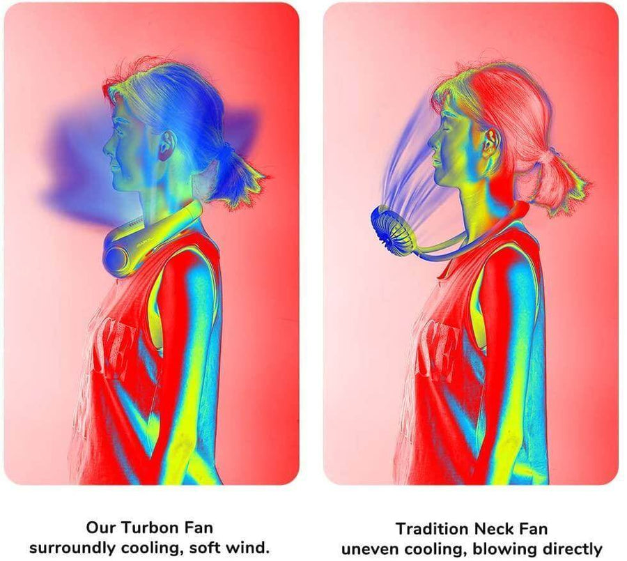 Stylish Mini Bladeless Travel Neck Fan - Image 9