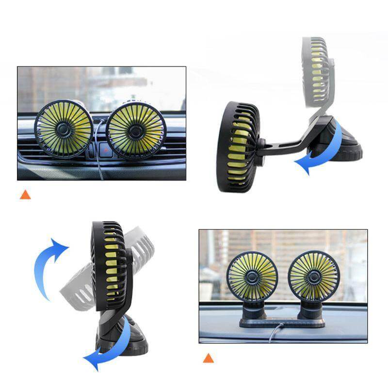 Universal Adjustable USB Dual Fan - Image 1