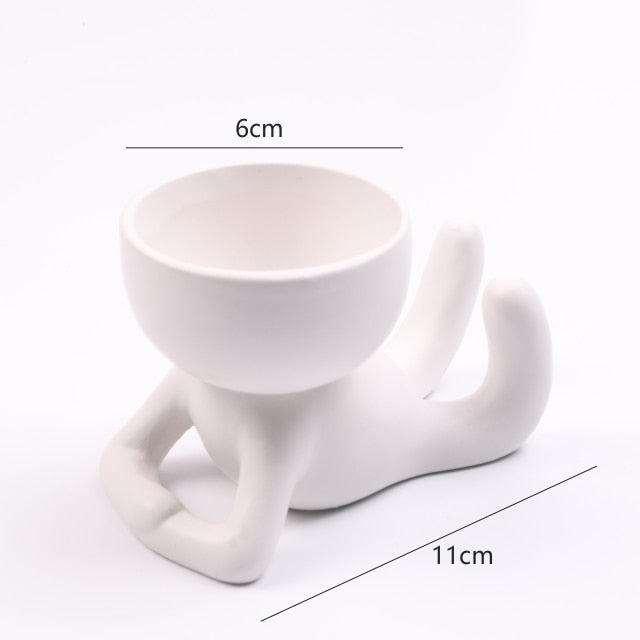 Nordic Hanging Miniature Human Flower Pots - Image 11