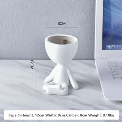 Nordic Hanging Miniature Human Flower Pots - Image 9