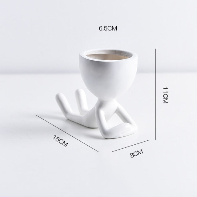 Nordic Hanging Miniature Human Flower Pots - Image 10