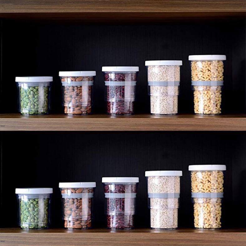 Compressible Pantry Organizer Food Jar - Image 0