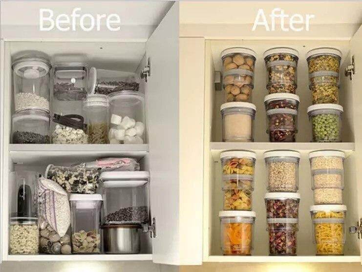 Compressible Pantry Organizer Food Jar - Image 3