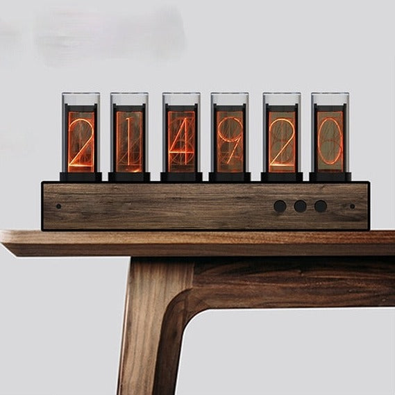Vintage RGB Digital Tube Table Clock - Image 0