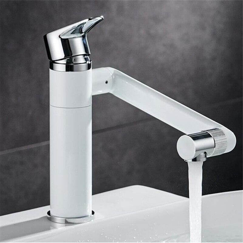 360 Rotation Black Modern Single Bathroom Faucet - Image 1