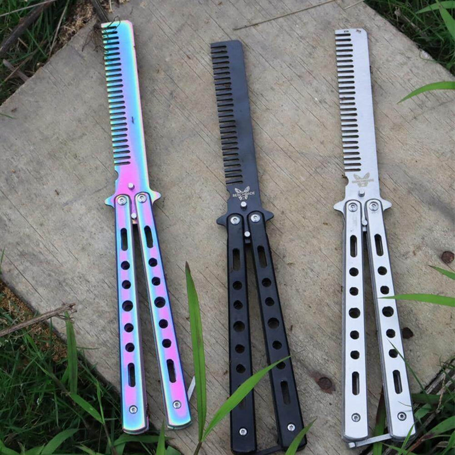 Stainless Steel Foldable Butterfly Brush - Image 2