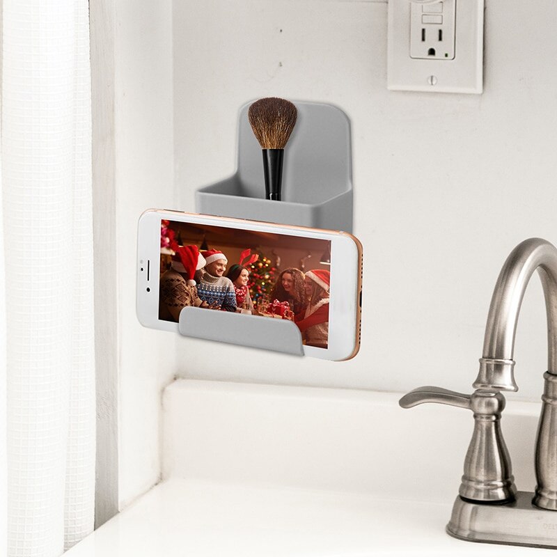 Wall-Mounted Storage Organizer Phone Holder - Image 7