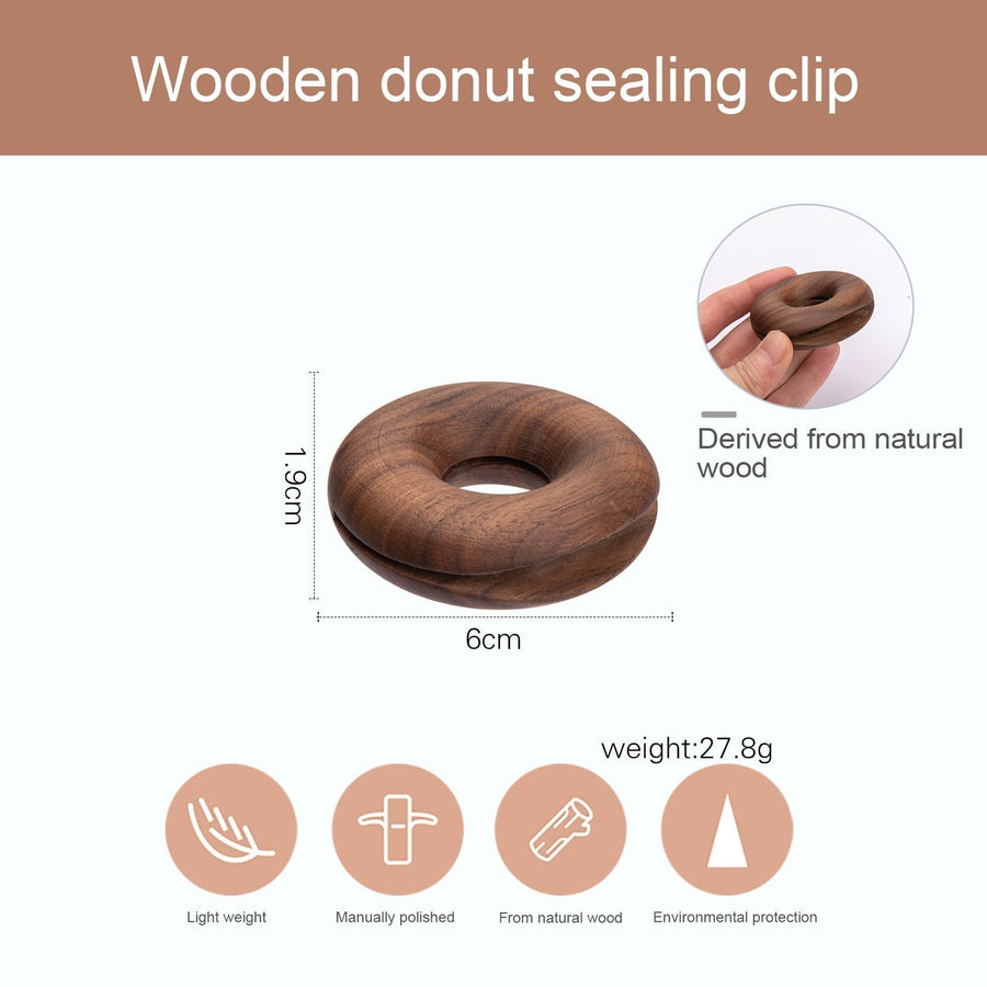 6Pcs Wooden Donut Seal Clips - Image 10