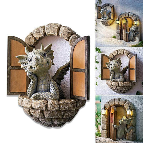 Lovely Courtyard Dragon Wall Sculpture - Image 0