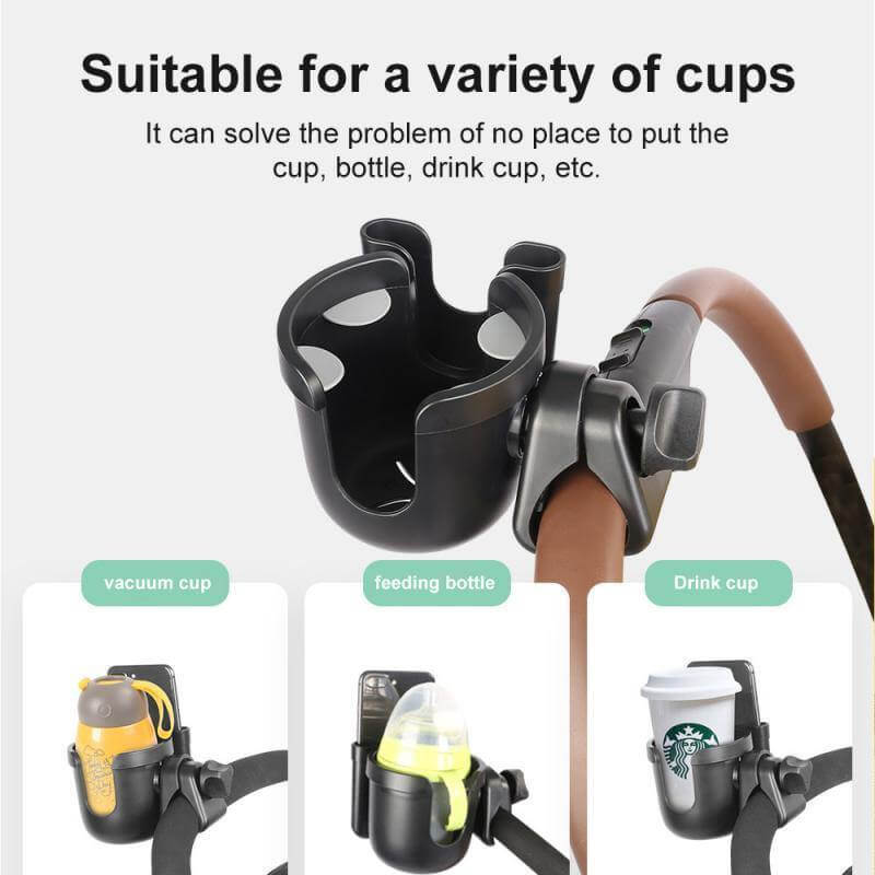 Universal Baby Stroller Parent Cup & Phone Holder - Image 7