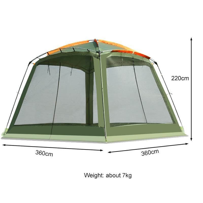 Rainproof Double Layer Sun-Shading Camping Tent - Image 4