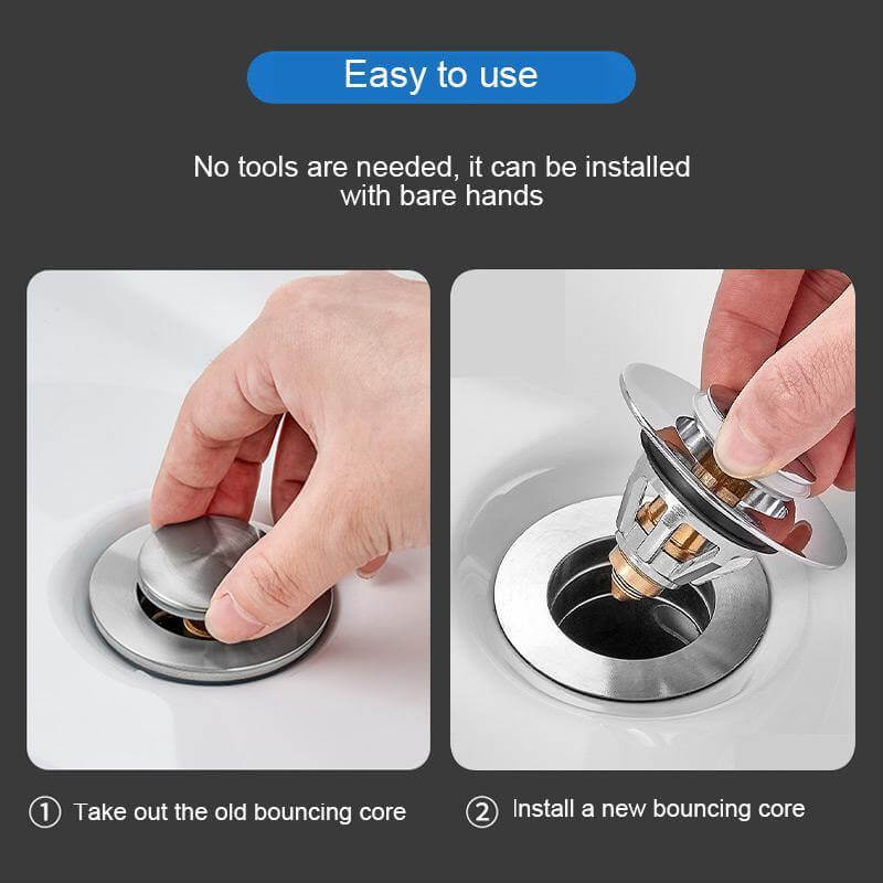 Universal Pop-Up Sink Drain Filter Plug - Image 6