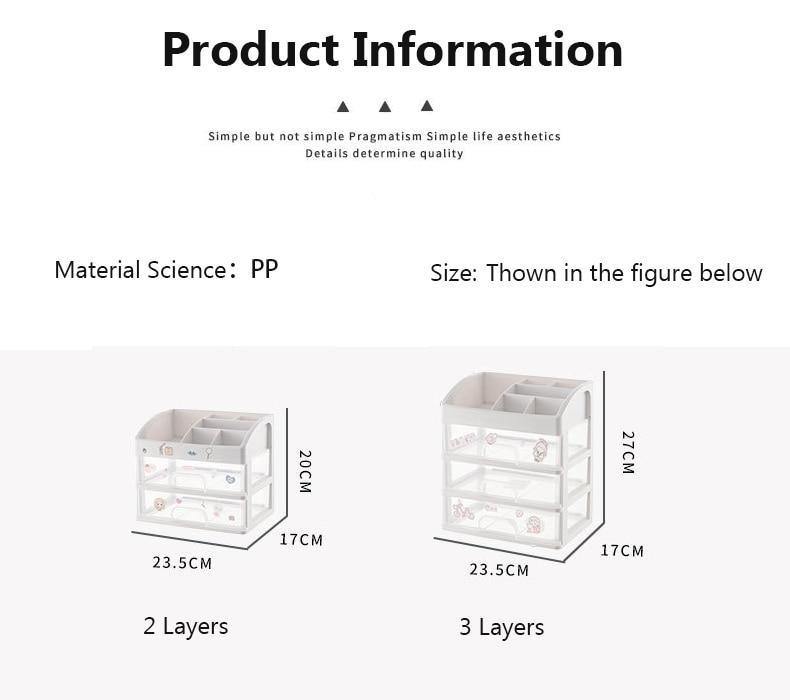 Large Capacity Cosmetic Storage Box - Image 2
