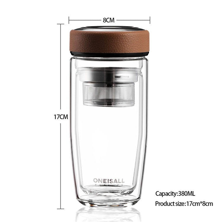Elegant Double Glass Tea Infuser - Image 7