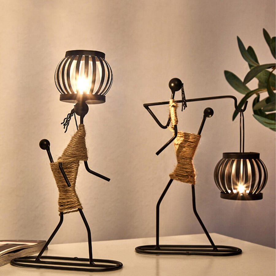 Creative Beautiful Nordic Iron Candle Holder - Image 3