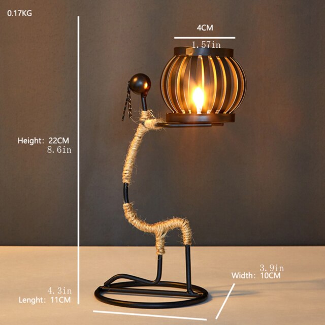 Creative Beautiful Nordic Iron Candle Holder - Image 4