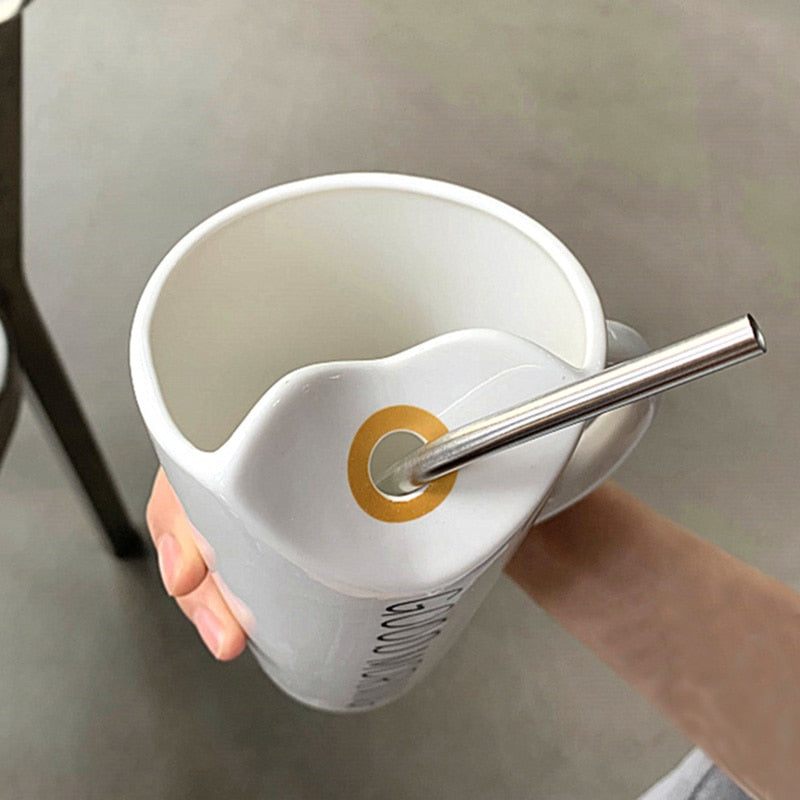Good Vibes Elegant Ceramic Mugs - Image 1