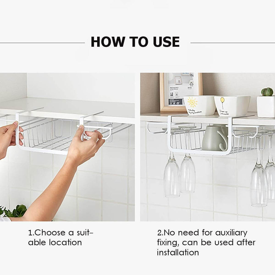 Under Cabinet Glass Holder Rack - Image 8