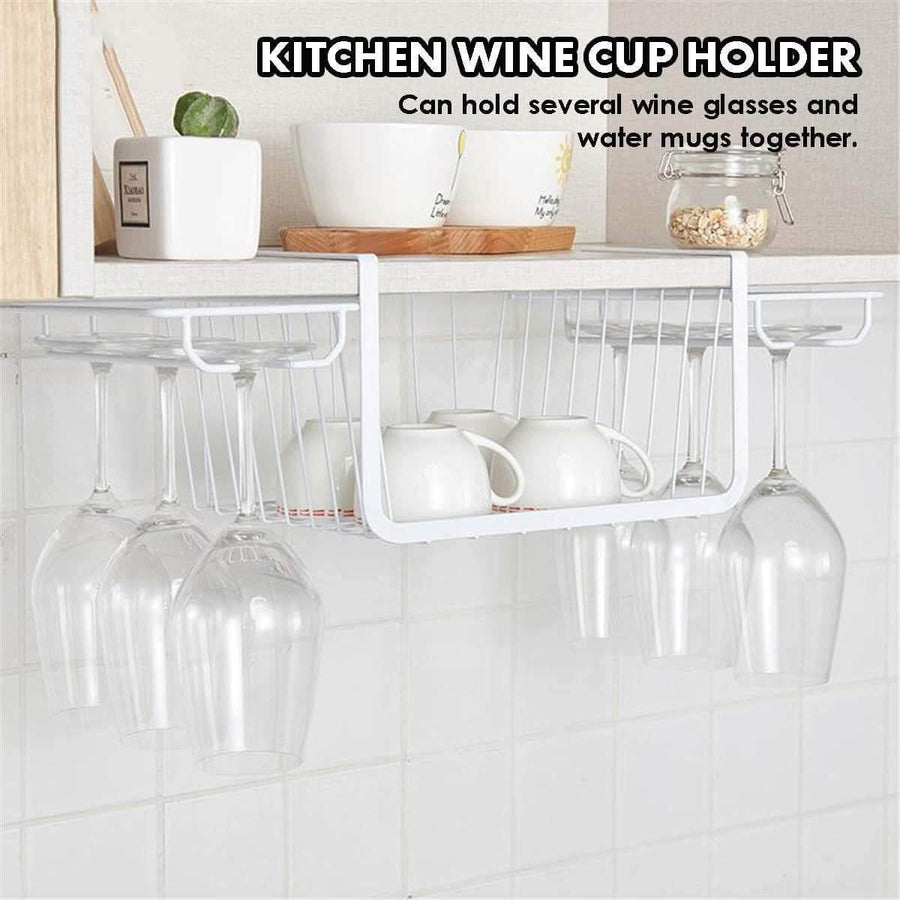 Under Cabinet Glass Holder Rack - Image 6