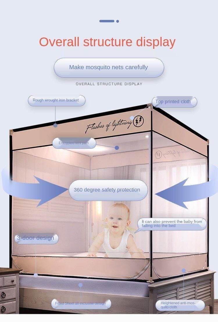 Drop-Resistant Bed Mosquito Net - Image 4