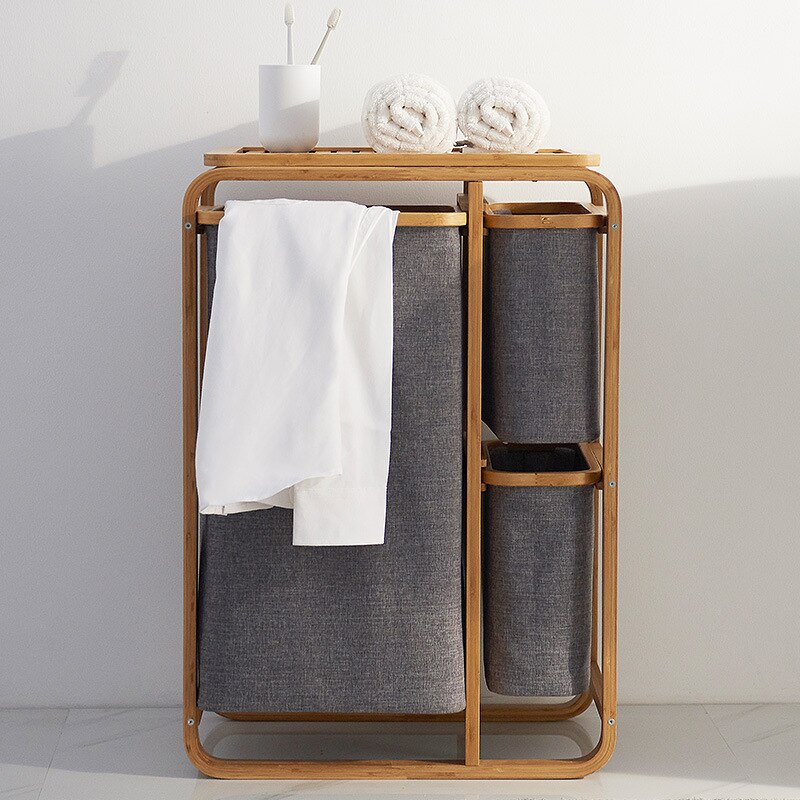 Elegant Bamboo Laundry Basket - Image 4