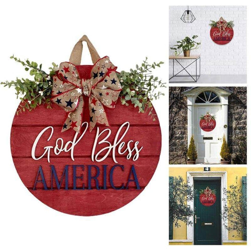 Independence Day Wooden Wall Plaque - Image 0