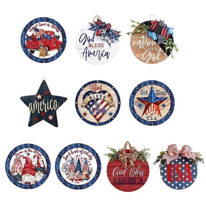 Independence Day Wooden Wall Plaque - Image 7