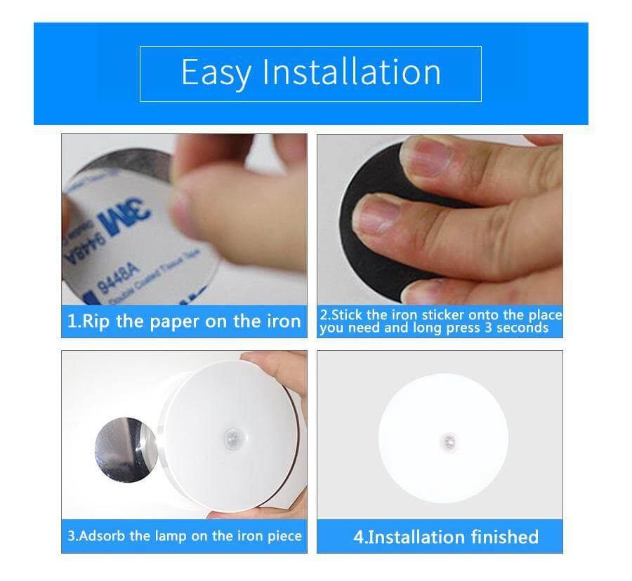 Rechargeable Motion Sensor LED USB Night Light - Image 3