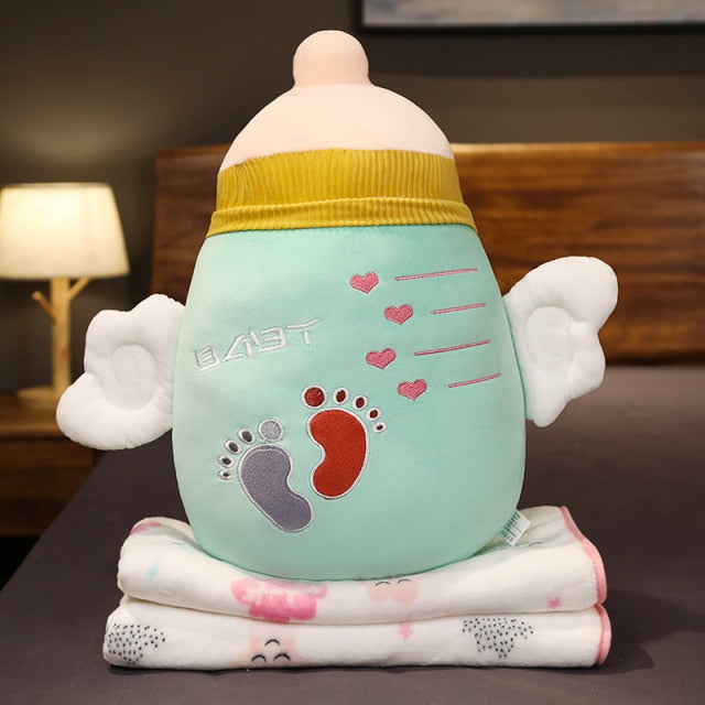 Colorful Cartoon Plush Cozy Pillow Blanket - Image 9
