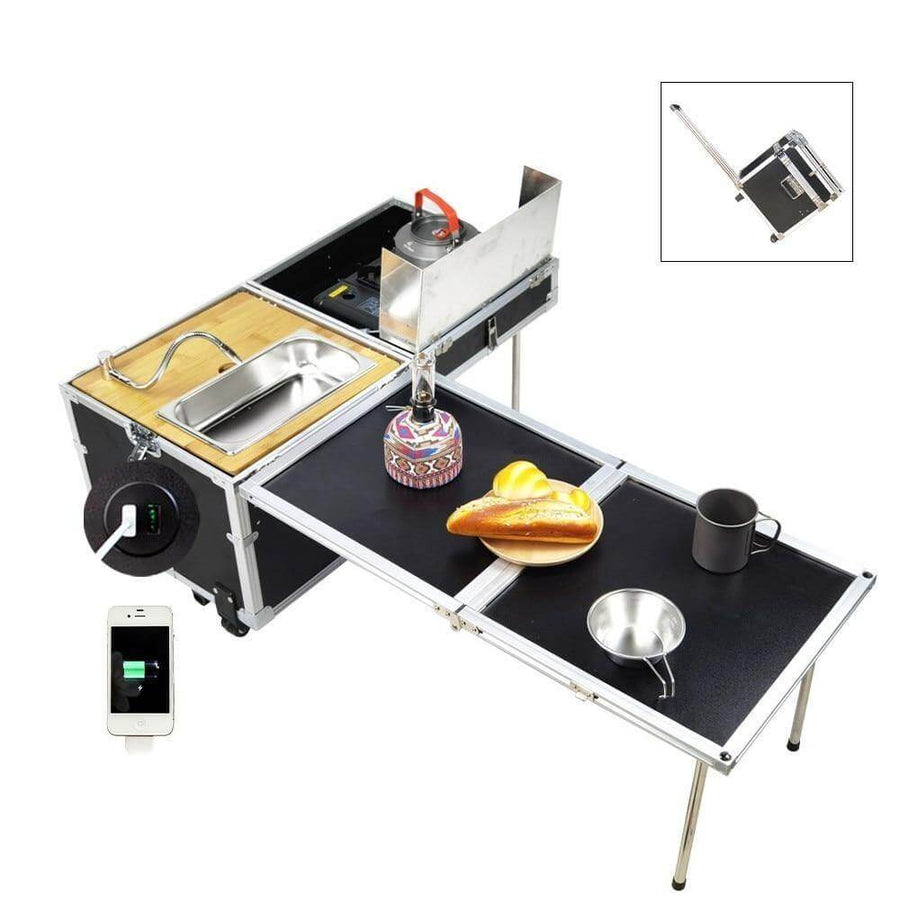 Portable Foldable Outdoor Camping Cooking Kitchen Table - Image 7