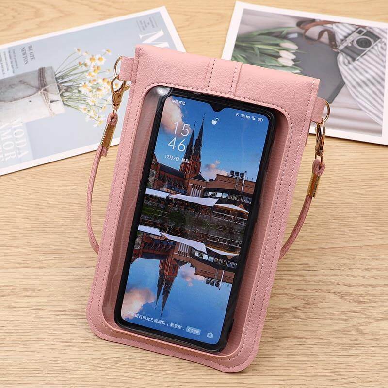 Transparent Women Wallet Shoulder Phone Case - Image 1