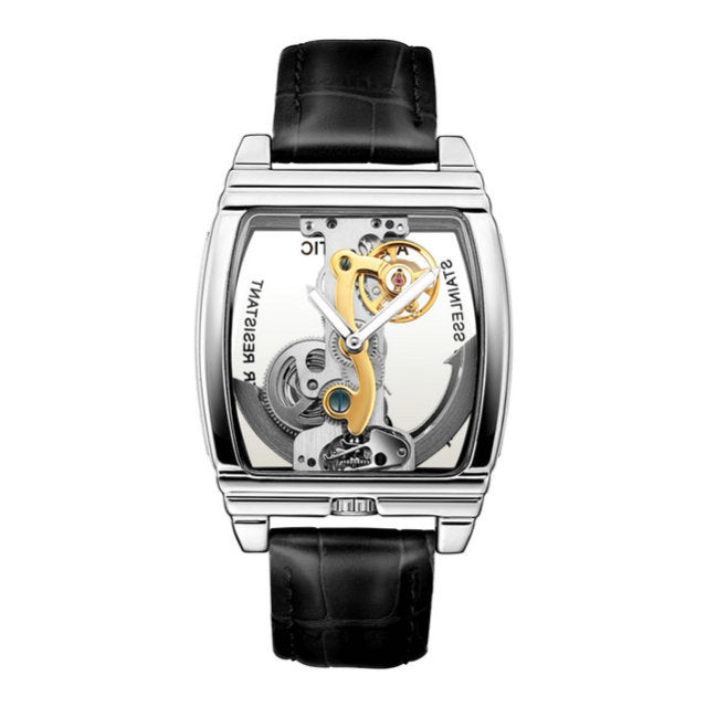 Elegant Self Winding Transparent Mechanical Men Watches - Image 6