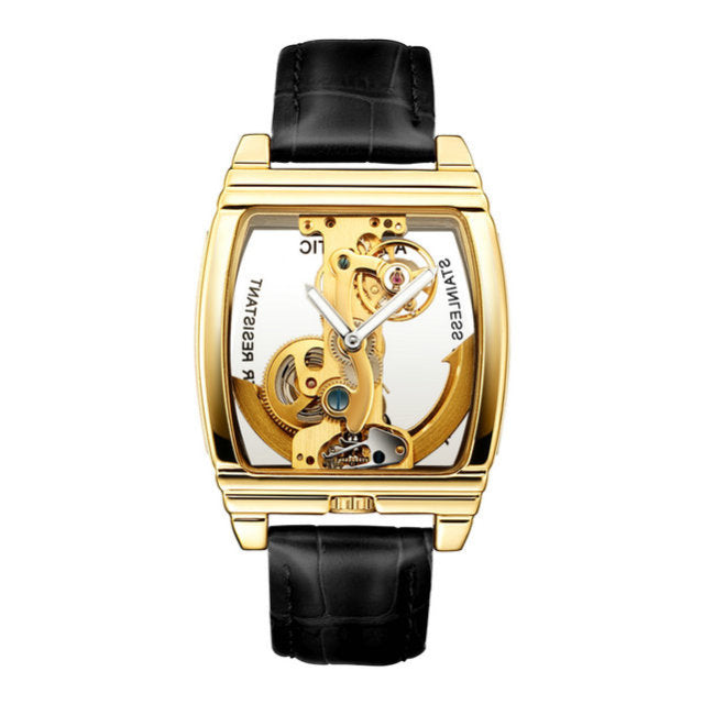 Elegant Self Winding Transparent Mechanical Men Watches - Image 5