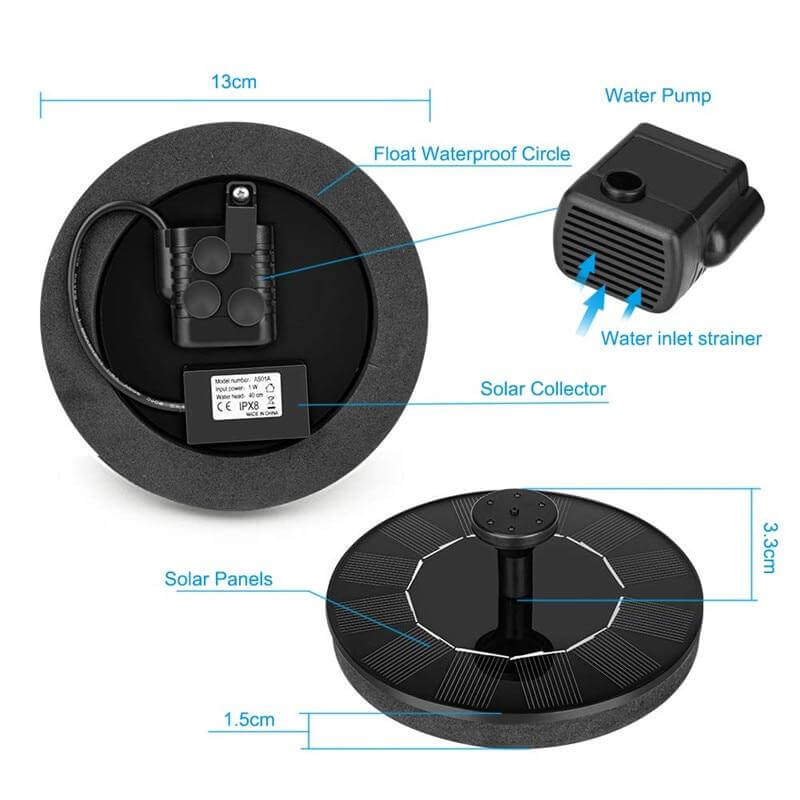 Floating Solar Powered Water Fountain - Image 7