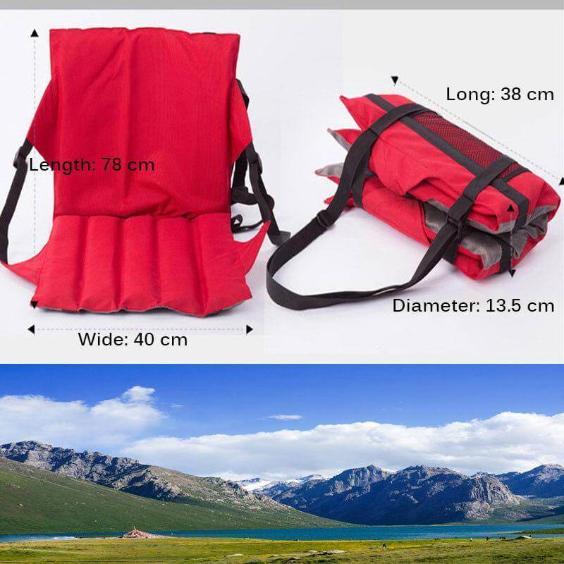 Non-Slip Foldable Seat Pad With Backrest - Image 9