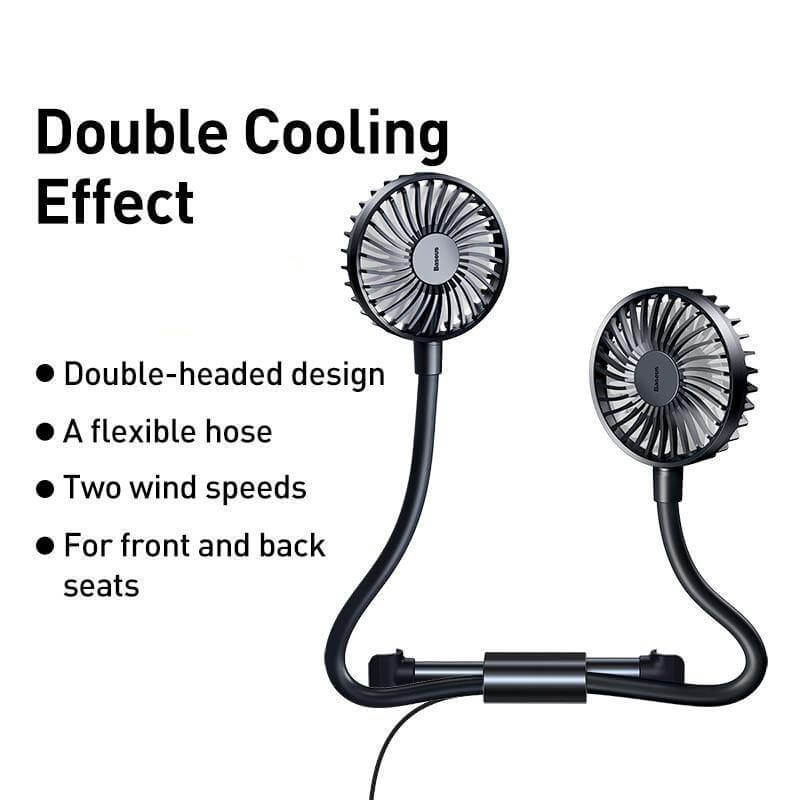 360 Degree Rotating Double Car Cooling Fan - Image 8