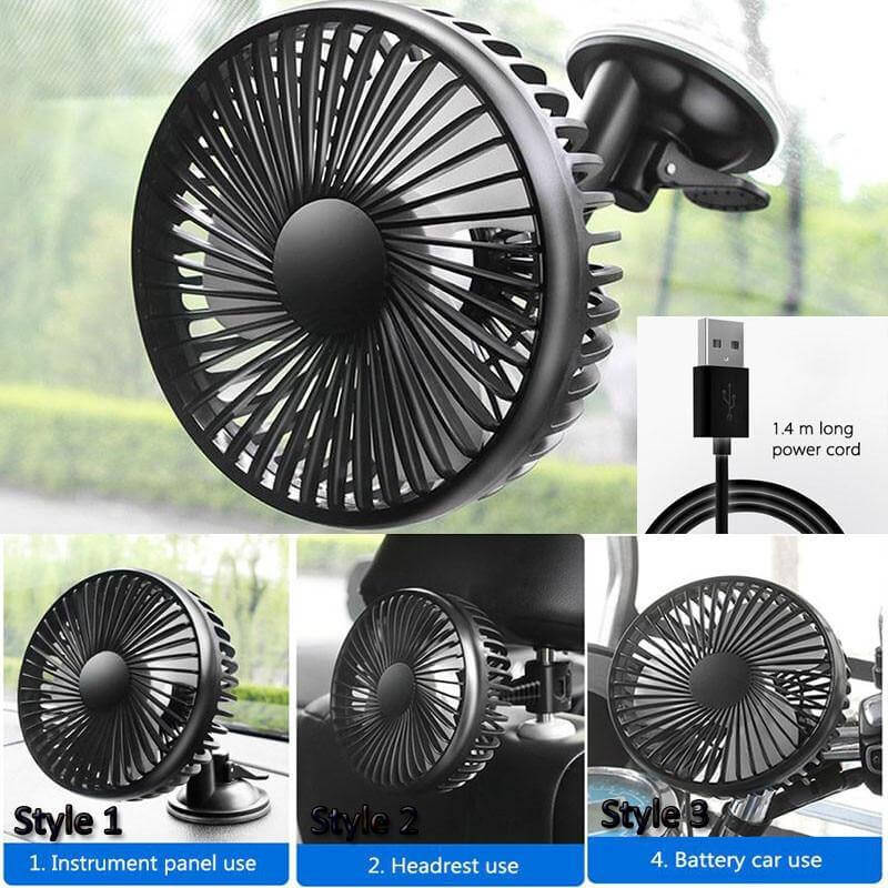 Adjustable Wind Cooling Car Fan - Image 6