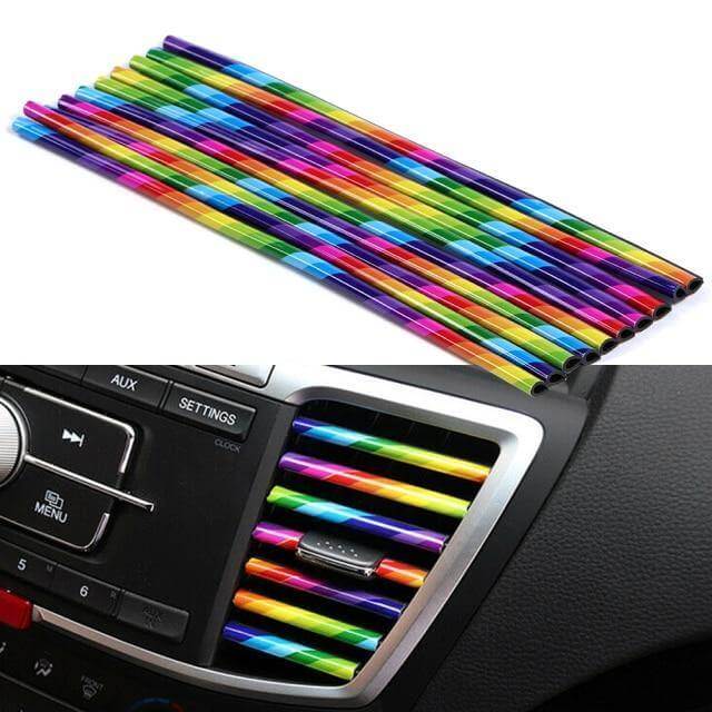 10PCS DIY Car Air Outlet Decorative Strip - Image 2