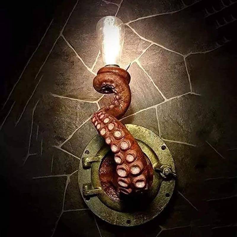 Retro Octopus Tentacle Wall Lamp - Image 0