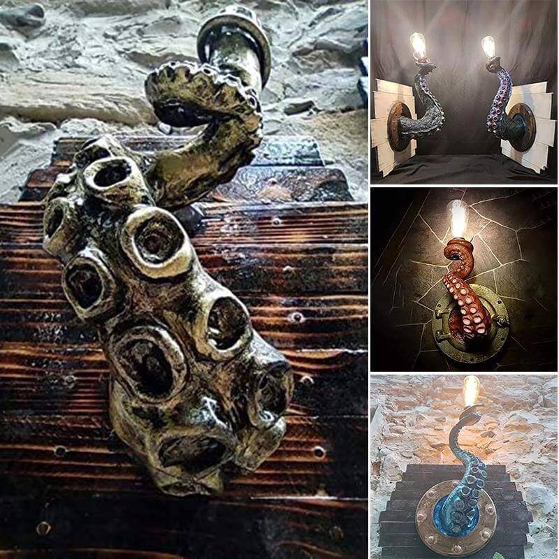 Retro Octopus Tentacle Wall Lamp - Image 1