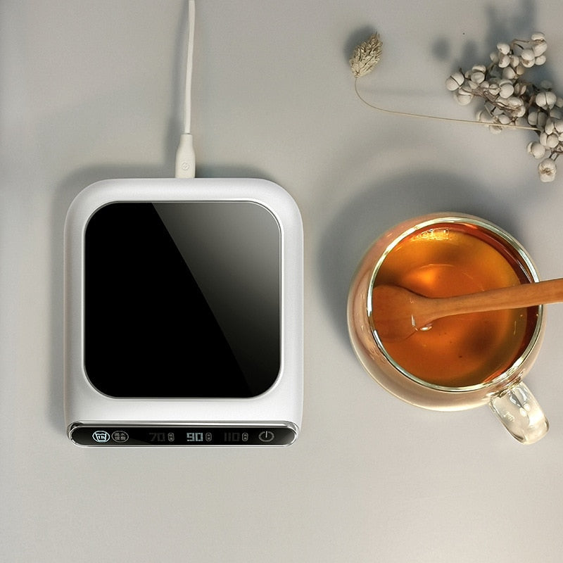 Elegant Smart USB Mug Warmer Coaster - Image 1