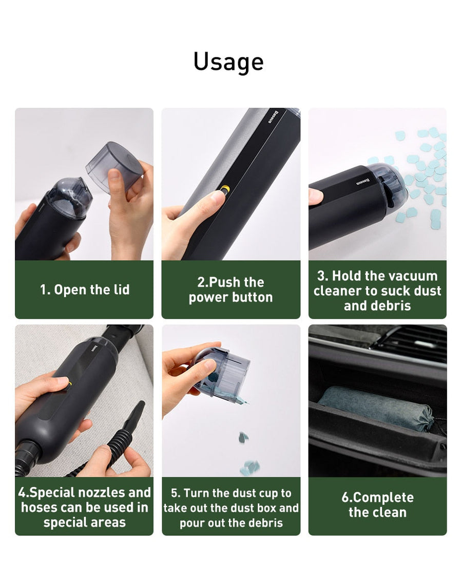Rechargeable Wireless Quick Car Vacuum Cleaner - Image 6
