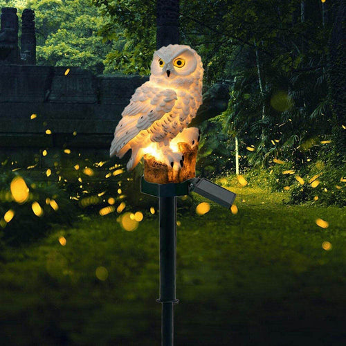 Creative Owl Garden Solar Night Lamp - Image 0