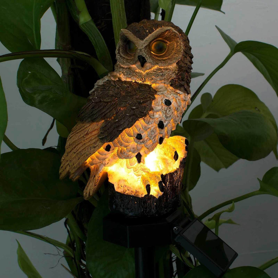 Creative Owl Garden Solar Night Lamp - Image 1