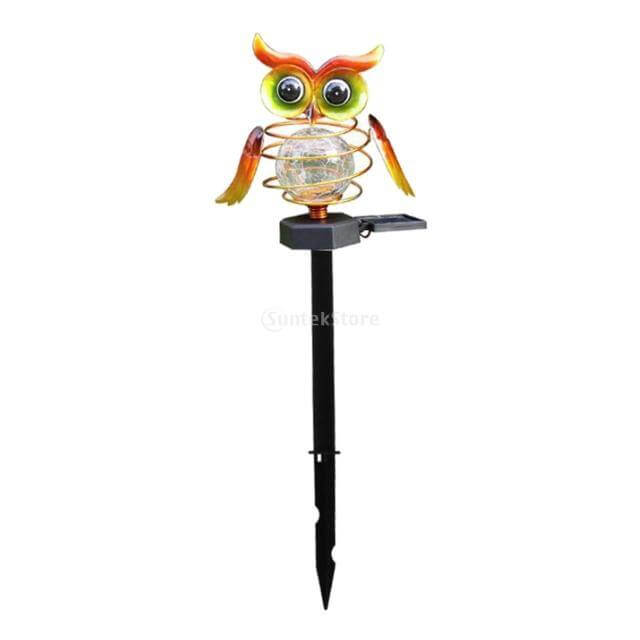 Creative Owl Garden Solar Night Lamp - Image 9