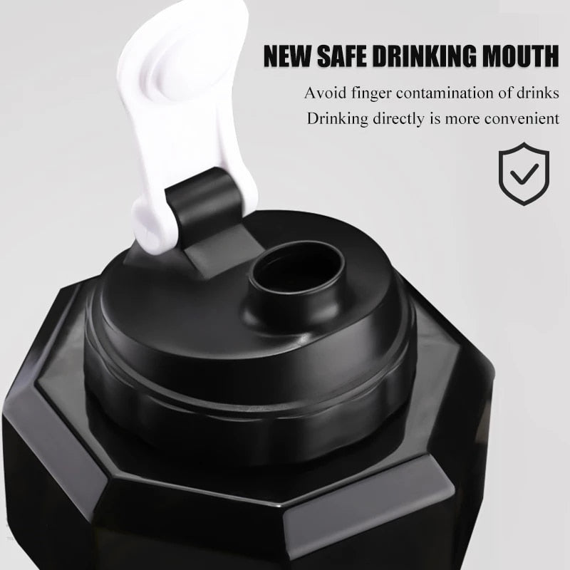 2.2L Creative Water Dumbbell Bottle - Image 1