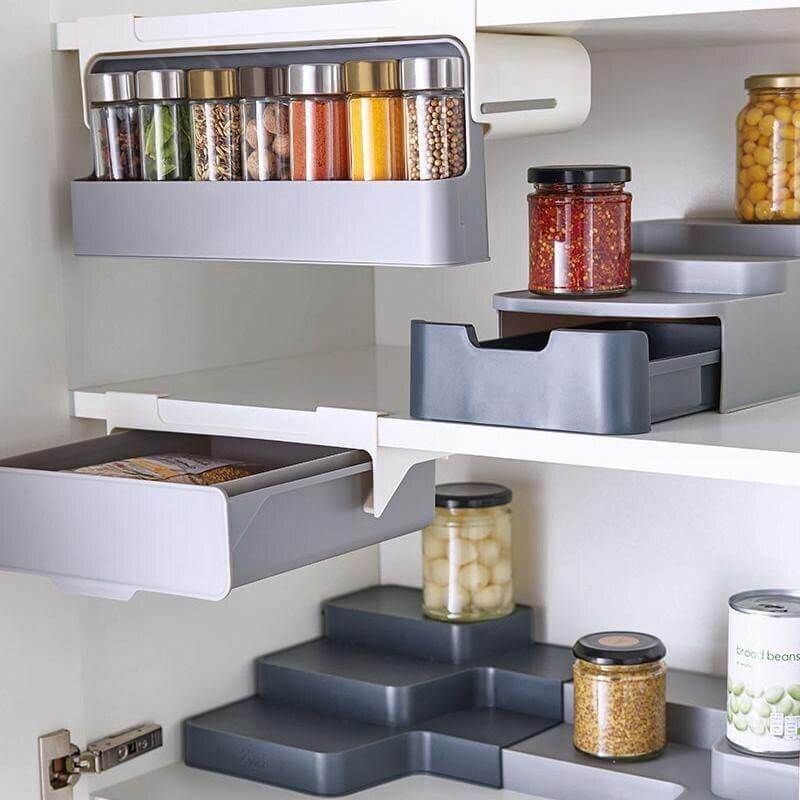 Kitchen Under-Shelf Spice Organizer - Image 4